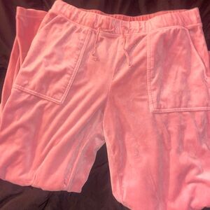 Pink Velvet tracksuit pants
